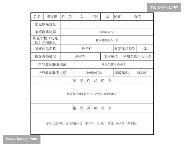 比赛报名汇总表 比赛报名汇总表